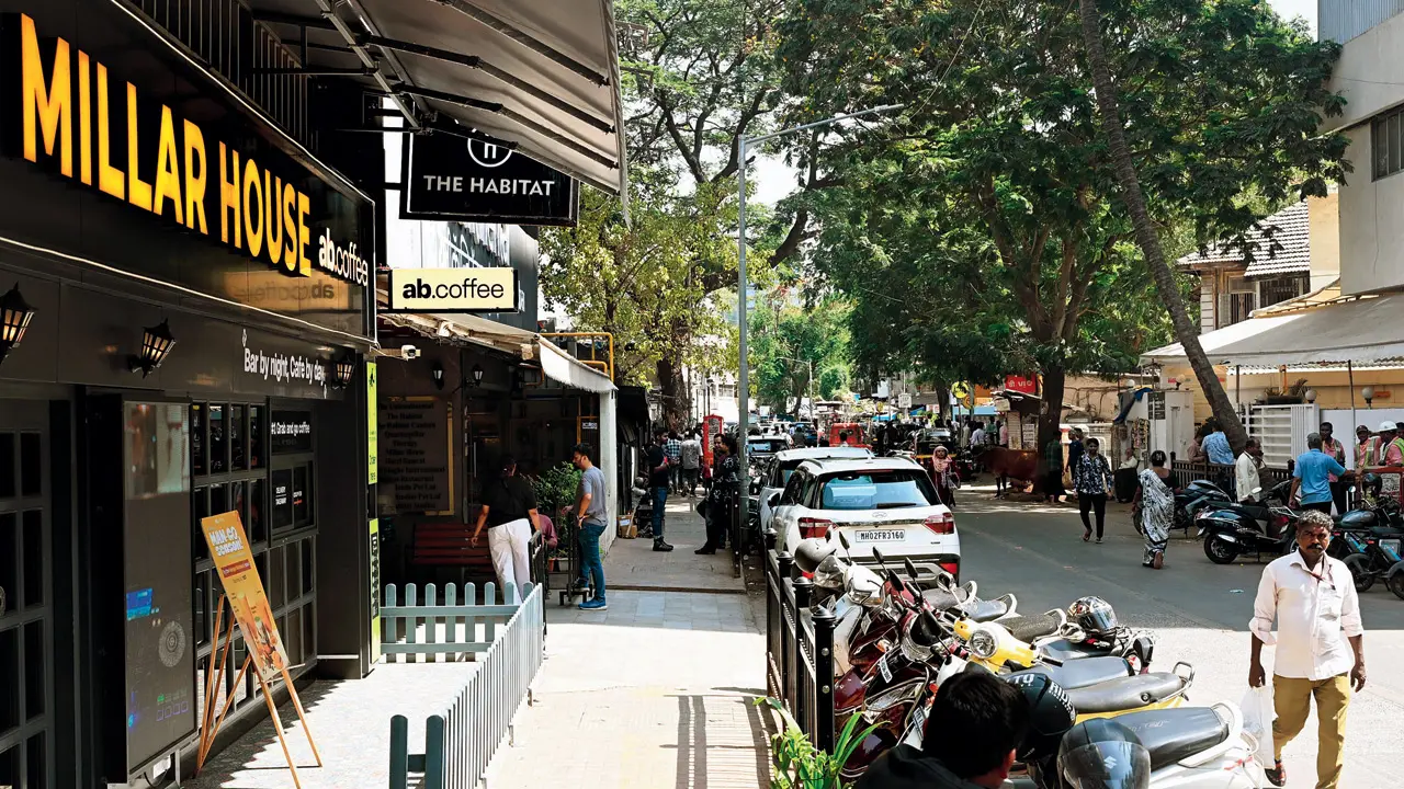 mid-day impact: Mumbai's Khar Road footpath freed after hotel’s alleged illegal parking setup A clear pedestrian pathway outside Hotel UniContinental in Khar West after civic authorities carried out anti-encroachment action