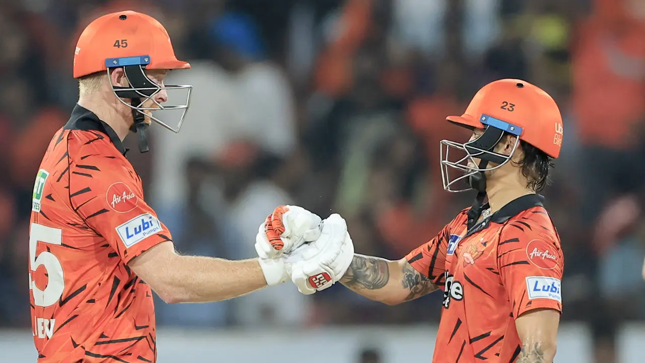 IPL 2026: Sunrisers Hyderabad’s Abhishek, Klaasen, Kishan hammer Royal Challengers Bengaluru SRH’s Heinrich Klaasen (left) and Ishan Kishan during the match vs RCB on Friday. PIC/IPL