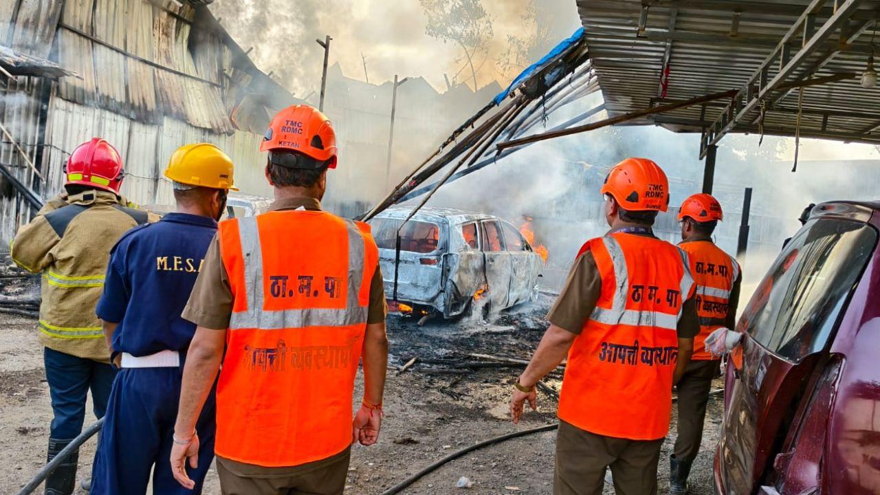 Firefighters and disaster management officials are continuing efforts to bring the fire under control Firefighters and disaster management officials are continuing efforts to bring the fire under control