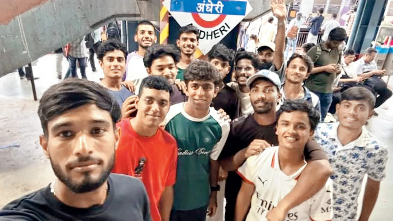 ‘It’s very tough, don’t know how players travel with kitbags’ Mumbai players take the train The young Madhya Pradesh team at Andheri station recently