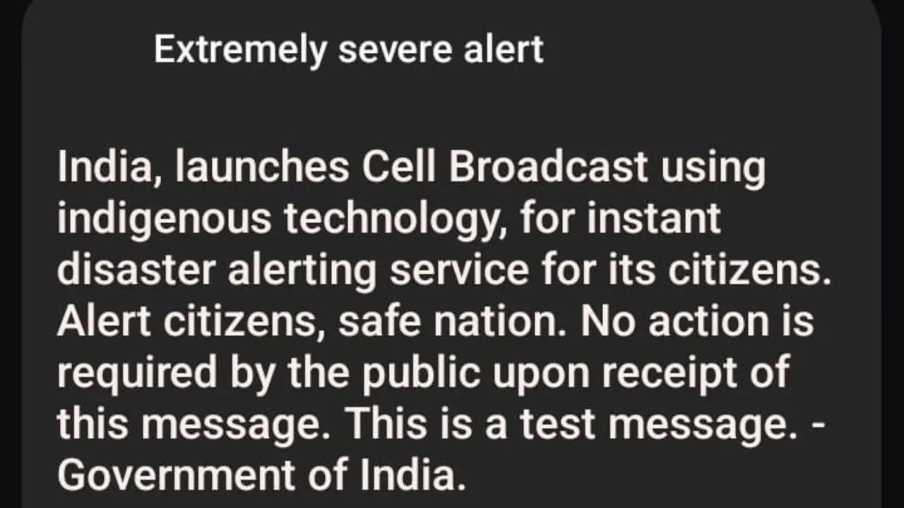 During the test, mobile users across the country received 'emergency alert messages' accompanied by a beep sound on their devices