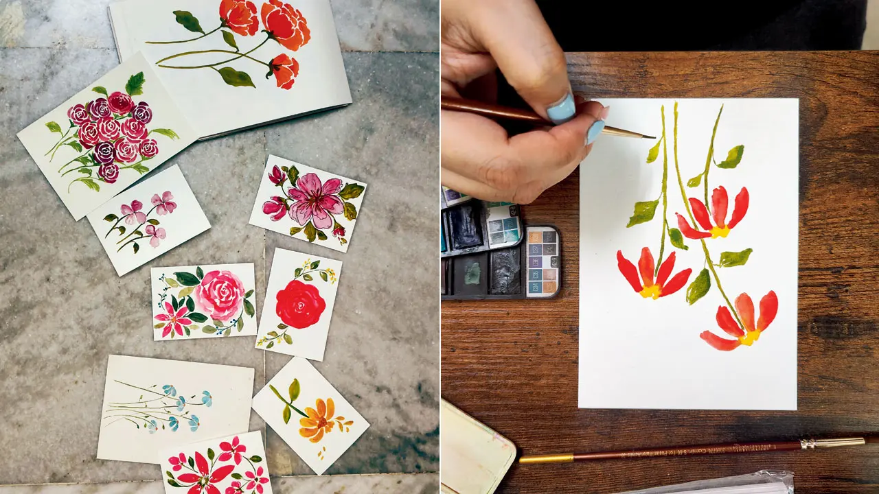 Here's how you can find joy in watercolour painting to unwind from your busy life When I am painting, there is no time to think about unread emails or video meetings to jump into. It helps me unplug and unwind; (right) Some of the paintings I’ve made with watercolour paints