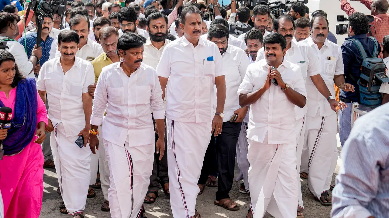 AIADMK faction extends support to TVK government in Tamil Nadu Pic/PTI