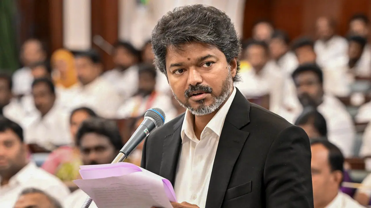 Tamil Nadu Chief Minister C. Joseph Vijay. Pic/PTI