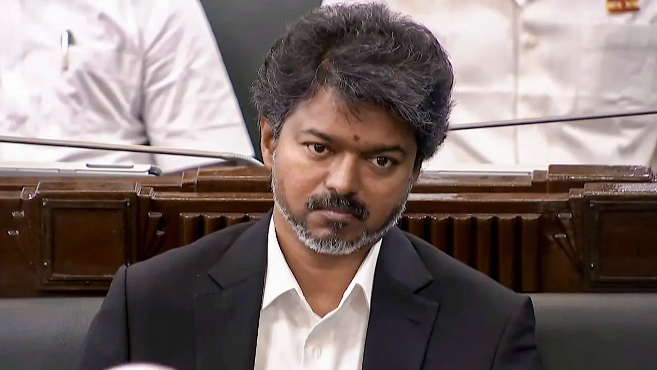 Tamil Nadu Chief Minister C. Joseph Vijay. Pic/PTI