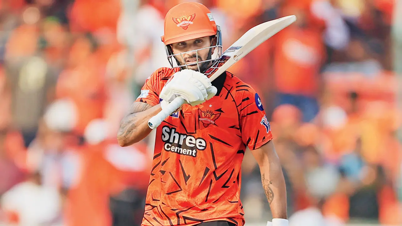 Franklin hails SRH all-rounder Reddy’s progress Nitish Kumar Reddy celebrates his half-century vs LSG in Hyderabad last month. Pics/IPL