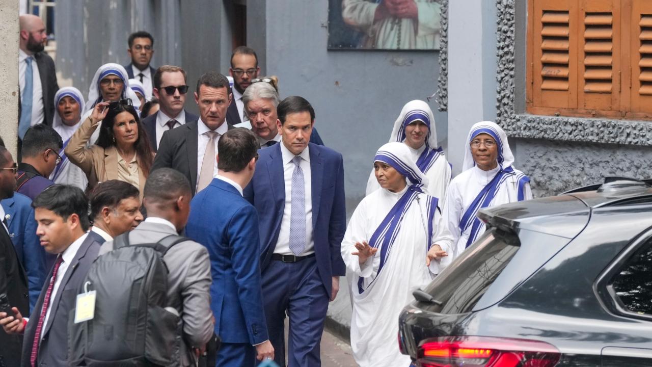 Rubio arrived in Kolkata this morning, the first stop of his maiden four-day visit to India, and was welcomed by US Ambassador Sergio Gor at the city airport.