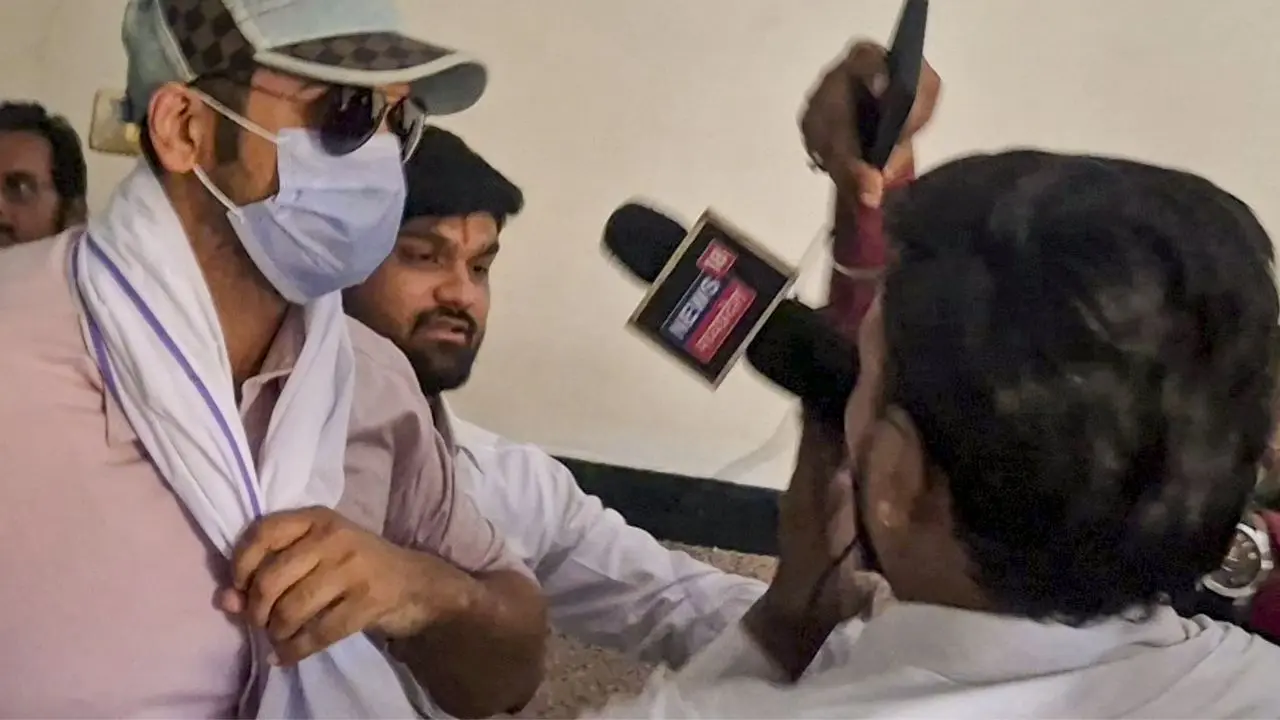 Twisha Sharma death case: Husband Samarth Singh sent to seven-day police remand Samarth Singh, accused in the alleged Twisha Sharma death case, speaks to mediapersons after surrendering before a court, in Jabalpur, on Friday. PIC/PTI