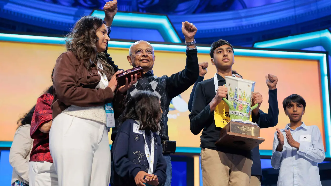 Shrey won the prestigious competition in the US. Photos Courtesy: PTI/AFP