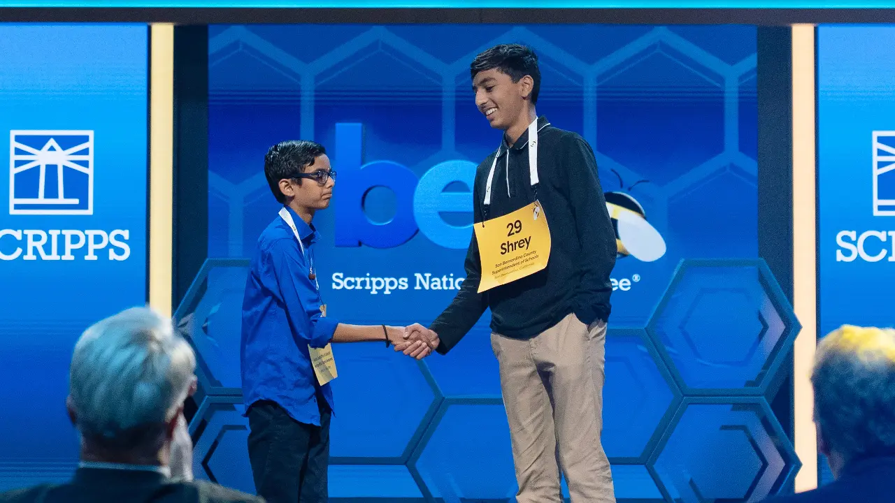 Who is Shrey Parikh?Shrey Parikh is a 14-year-old Indian-American student from California, an eighth grade student from Day Creek Intermediate School, who on Friday won the Scripps National Spelling Bee after he spelt 32 words in 90 seconds including spelt 'Bromocriptine' correctly.&nbsp;
The teen was also a finalist in the 2024 edition of the competition, when he tied for third place. Previously, he also competed in 2022 and tied for 89th place