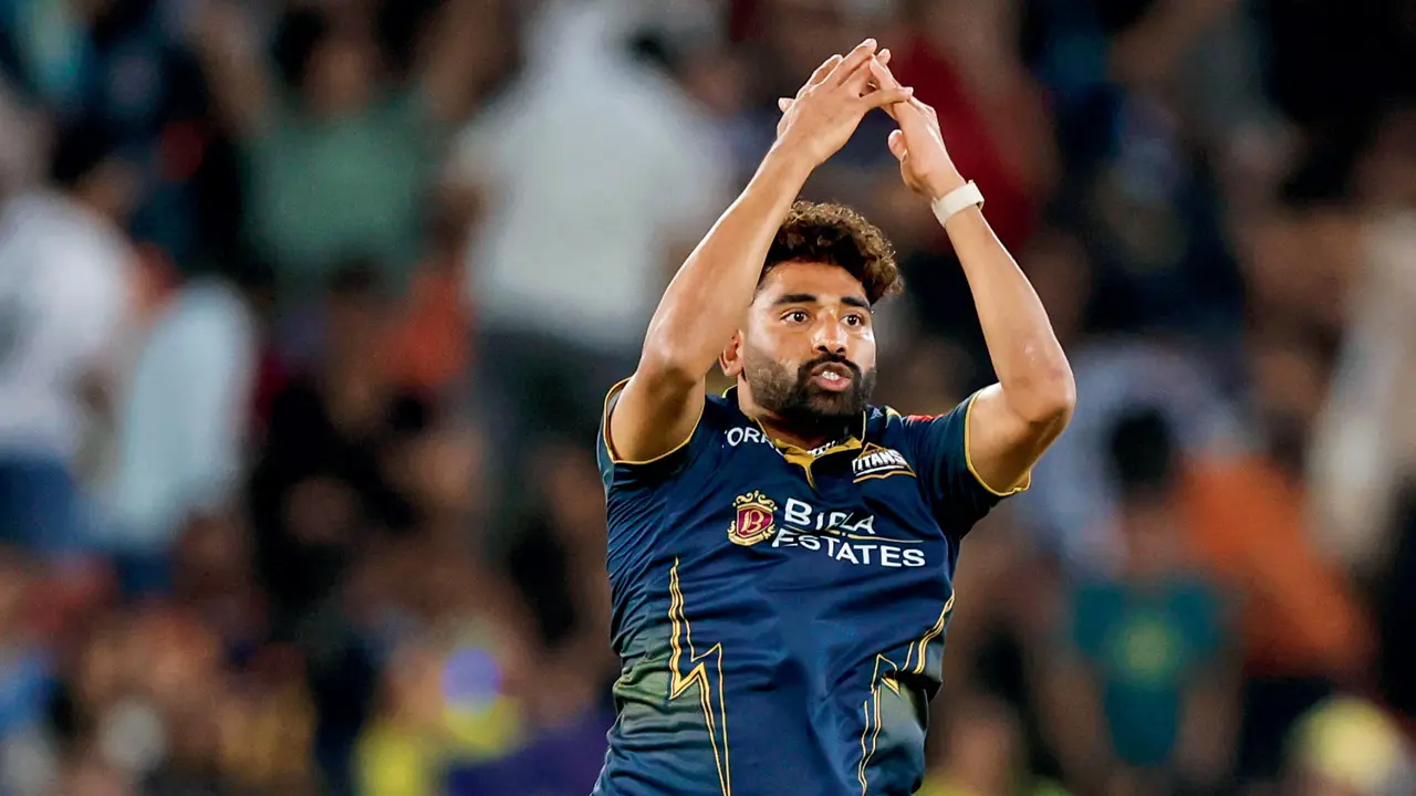 IPL 2026 | ‘Our fast bowlers have been brilliant’: Rashid Khan Mohammed Siraj celebrates the wicket of CSK skipper Ruturaj Gaikwad on Thursday. PIC/IPL