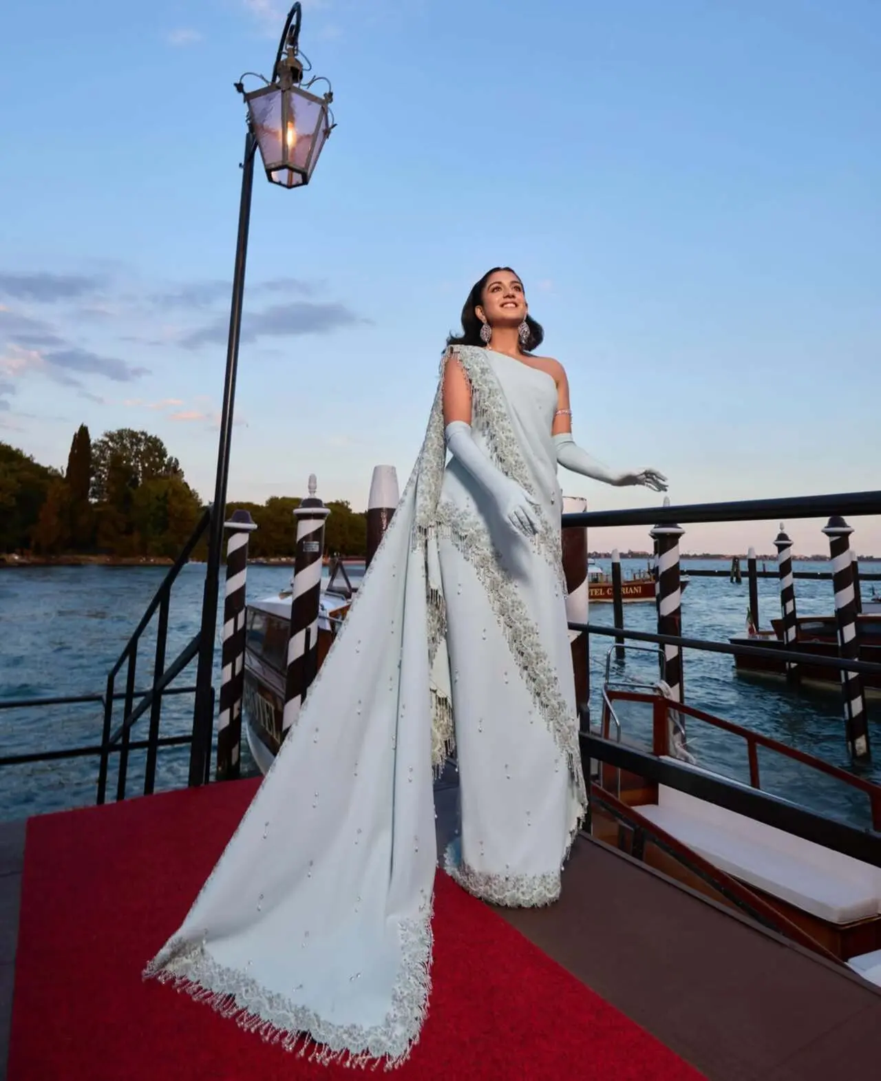 For the opening of the Venice Biennale, Radhika Ambani chose a fashion moment that felt cinematic, elegant, and rich in cultural references