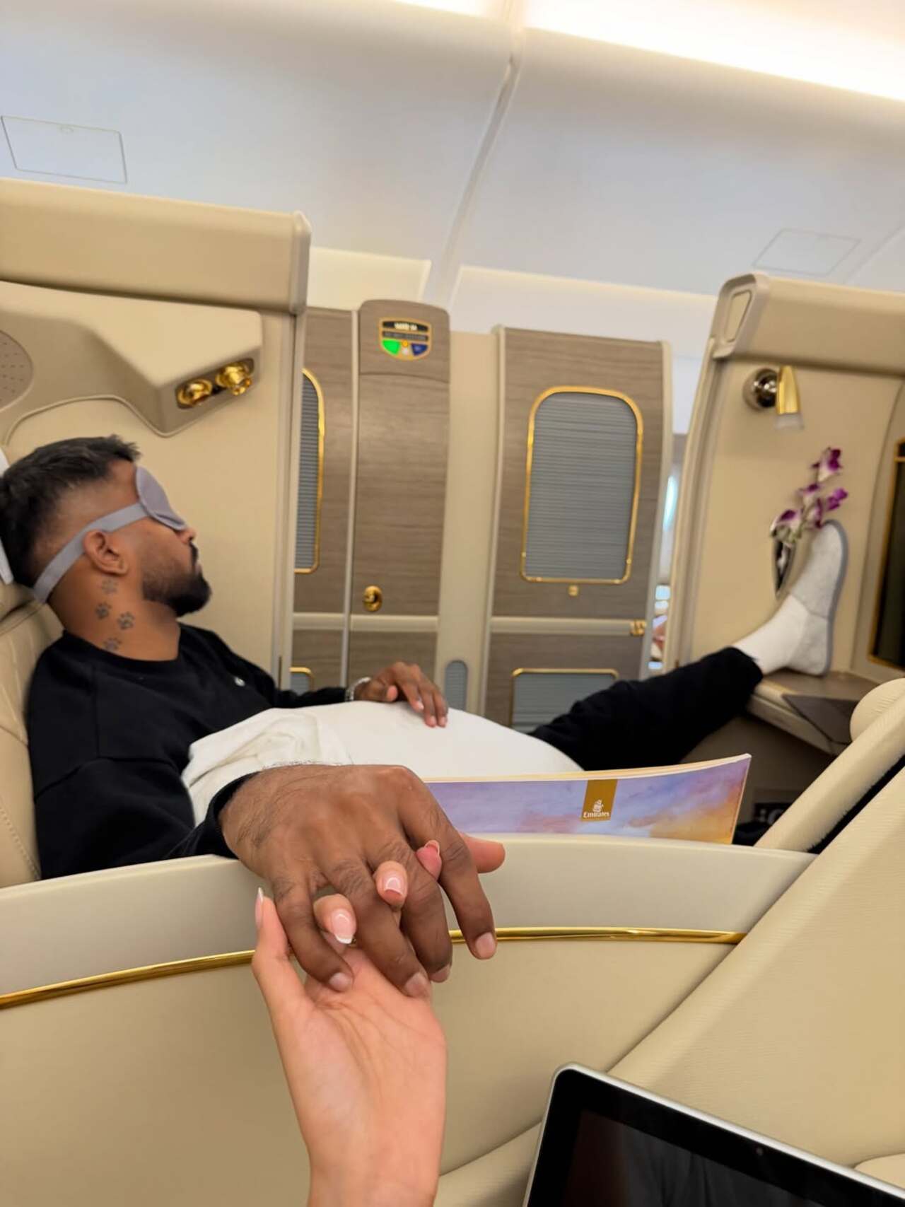 Hardik Pandya and his girlfriend Mahieka Sharma recently gave fans a peek into their ultra-luxurious France getaway. Hardik Pandya and his girlfriend Mahieka Sharma recently gave fans a peek into their ultra-luxurious France getaway.