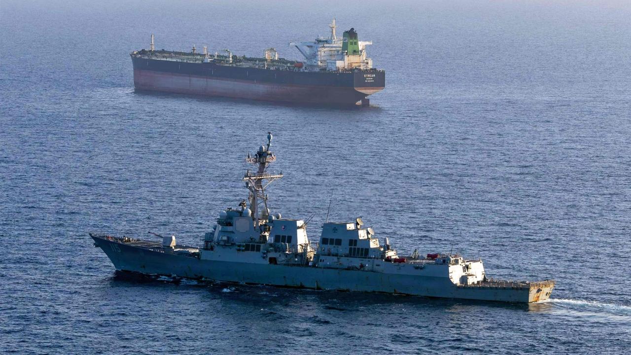 "Three World Class American Destroyers just transited, very successfully, out of the Strait of Hormuz, under fire. There was no damage done to the three Destroyers, but great damage done to the Iranian attackers," Trump wrote.