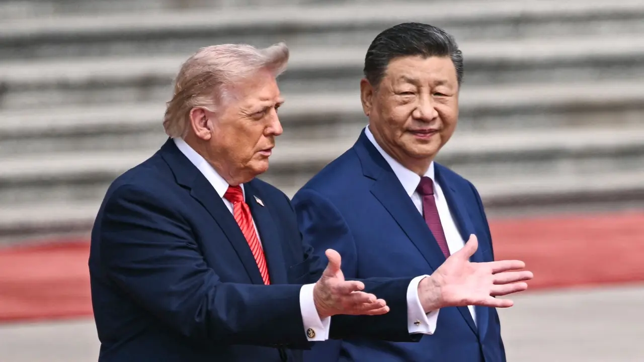 He was received on arrival by China's Vice President Han Zheng, with the US Ambassador to China, David Perdue, present. He was received on arrival by China's Vice President Han Zheng, with the US Ambassador to China, David Perdue, present.