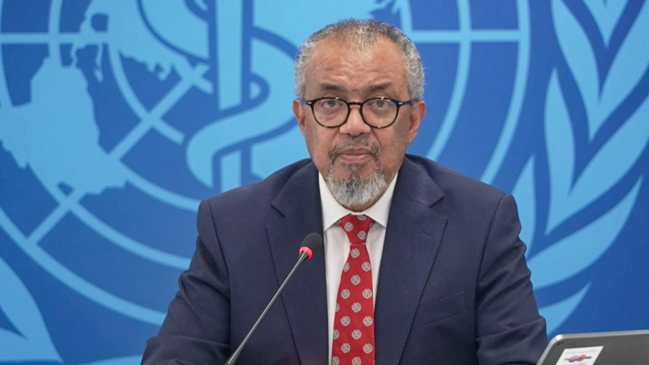 Director-General Tedros Adhanom Ghebreyesus speaks during a virtual press conference on the hantavirus cluster linked to a cruise ship travel, in Geneva, on Thursday. PIC/AFP