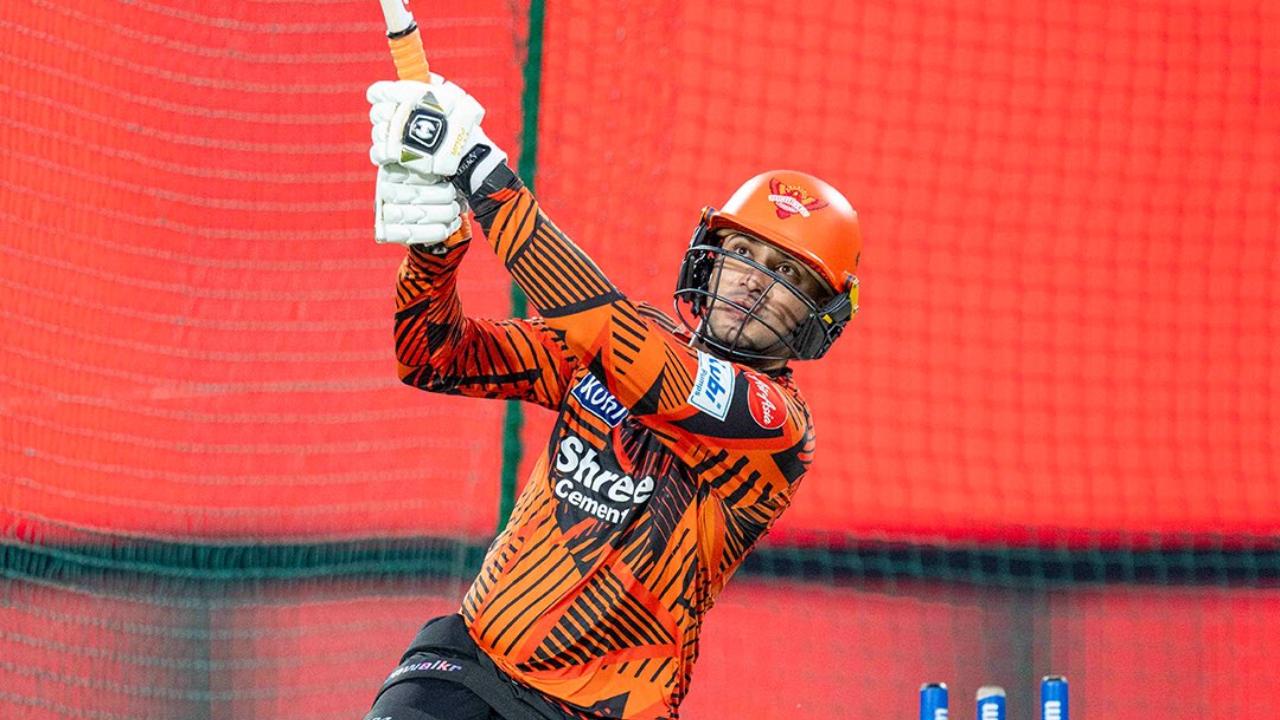 It will be interesting to see if SRH's explosive opening duo of Travis Head and Abhishek Sharma managed to deliver big knocks tonight to help their team secure a spot in the semi-final (Pic: X/@SunRisers) It will be interesting to see if SRH's explosive opening duo of Travis Head and Abhishek Sharma managed to deliver big knocks tonight to help their team secure a spot in the semi-final (Pic: X/@SunRisers)