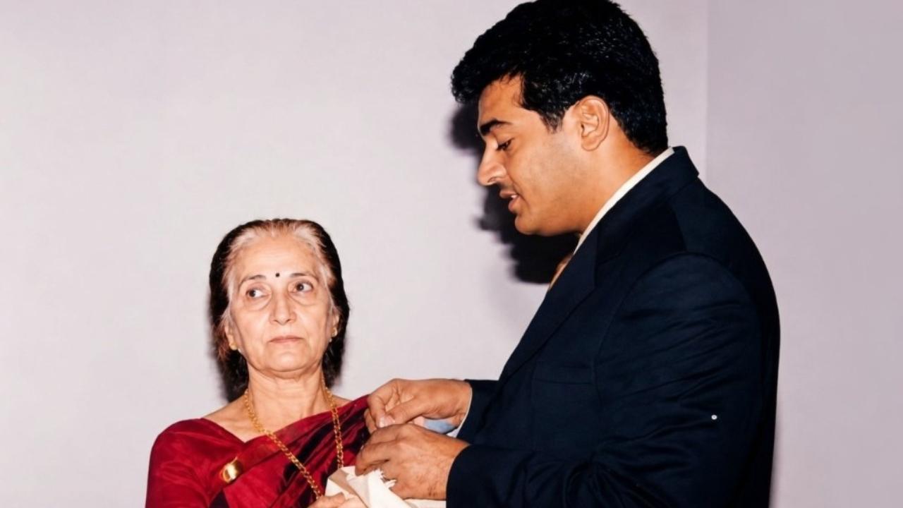 Tamil actor Ajith Kumar's mother, Mohini Mani, passed away at the age of 85 in Chennai due to age-related ailments, three years after the death of her husband. Read full story here