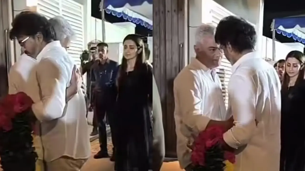 Ajith Kumar, Vijay, Trisha Krishnan (Pictures via X)