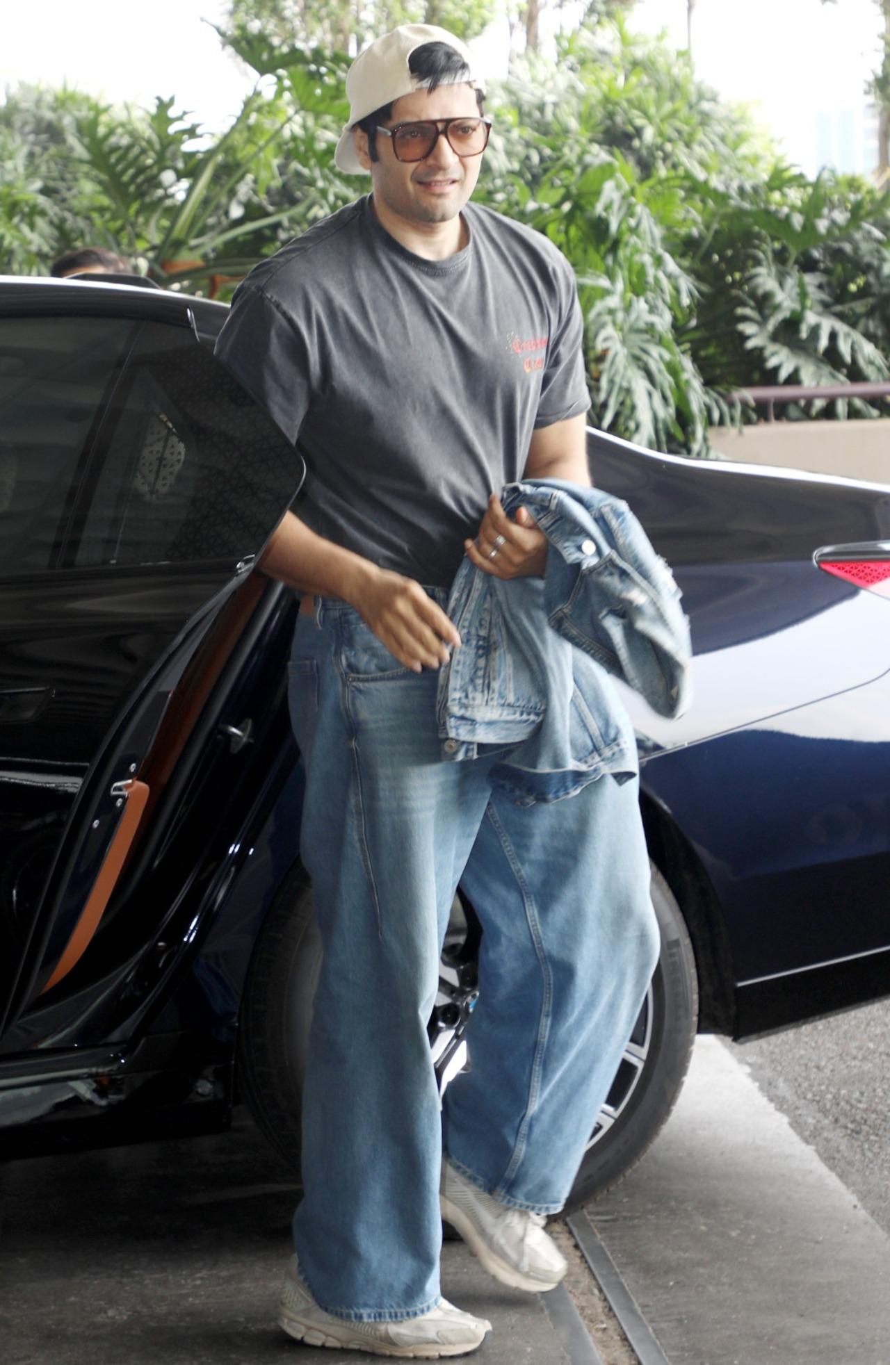 Ali Fazal keeps it denim checked for his airport look