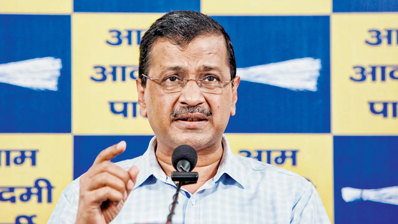 Arvind Kejriwal alleged that this is the second raid on Arora. Pic/PTI