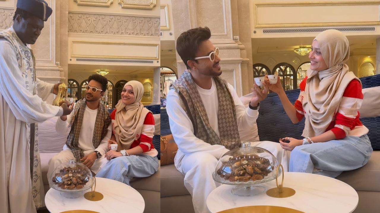 Ankita Lokhande gets trolled for wearing hijab in Abu Dhabi; fans defend the actress Ankita Lokhande and Vicky Jain (Pictures via Instagram)