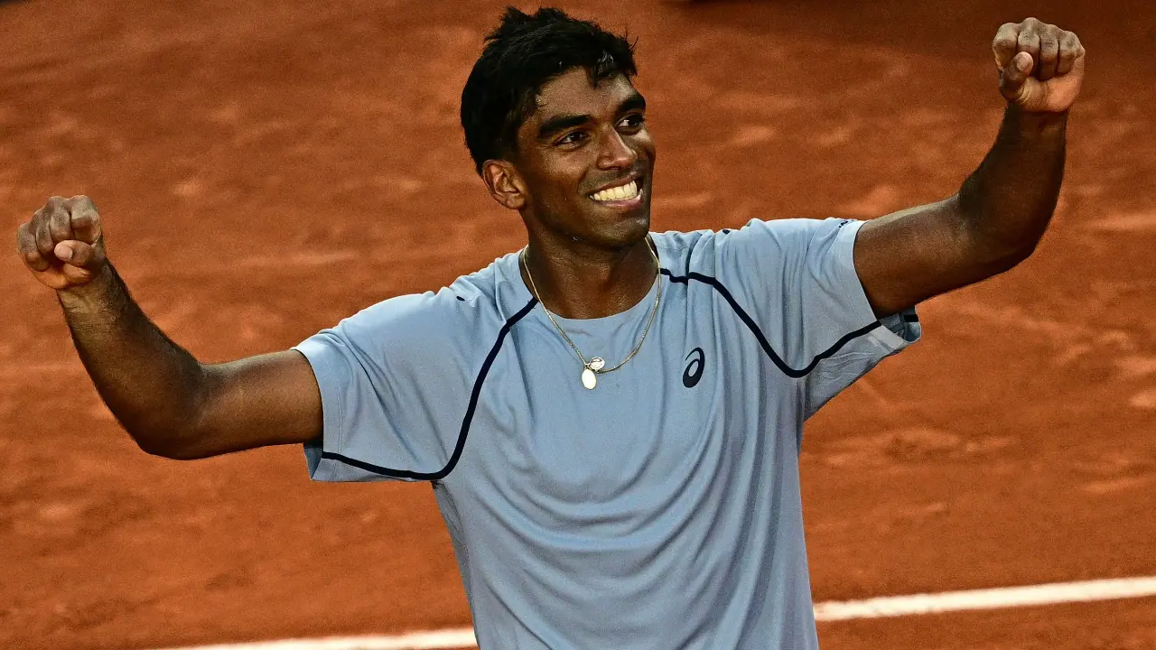 Indian-origin Nishesh Basavareddy stuns Taylor Fritz in a massive French Open Upset Nishesh Basavareddy (Pic: AFP)