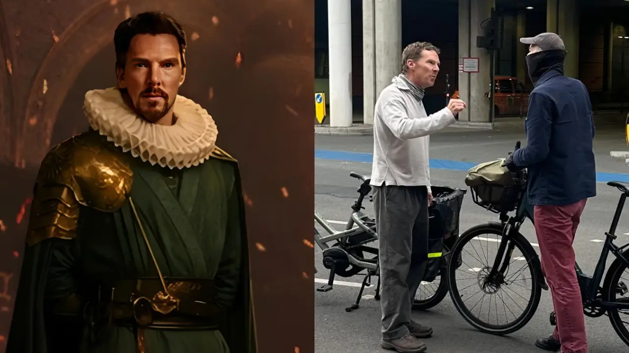 Benedict Cumberbatch argues with a cyclist in London roads, video goes viral Benedict Cumberbatch