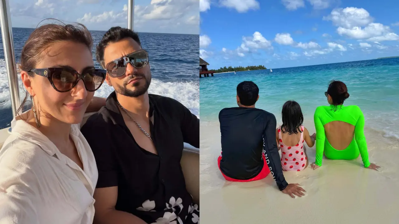 Kunal Kemmu with Soha and Inaaya Kunal Kemmu with Soha and Inaaya