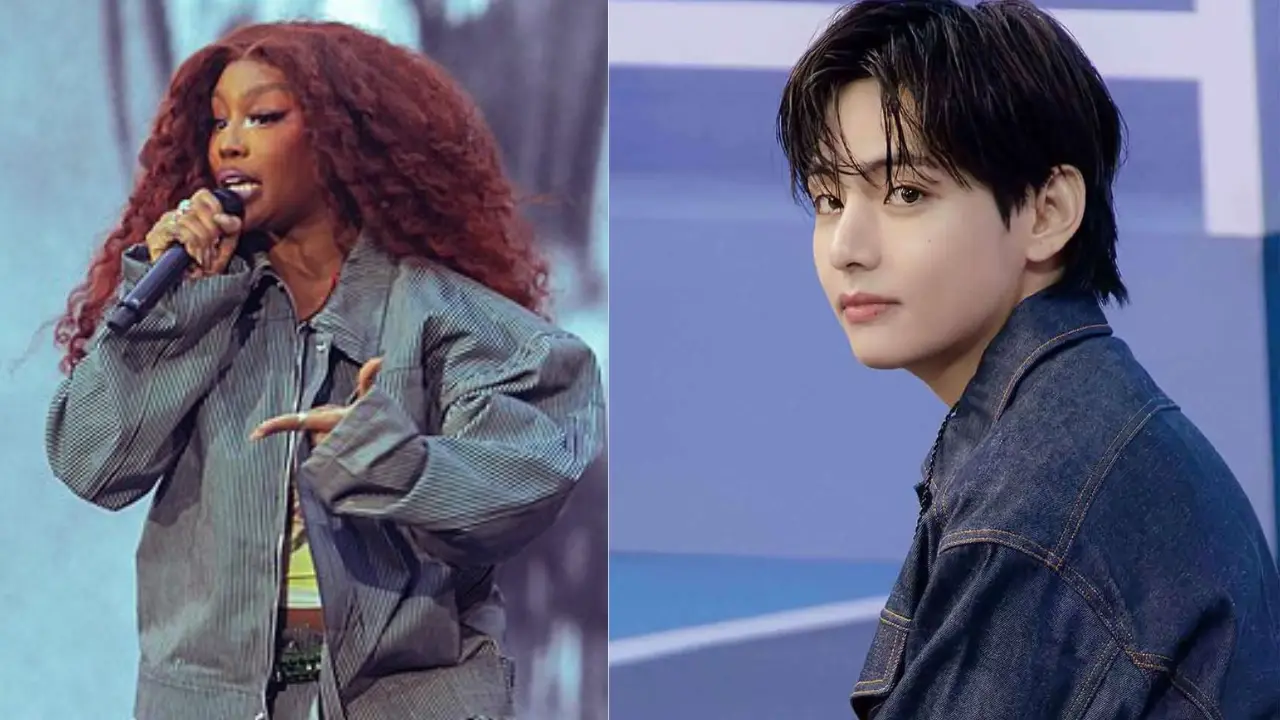 BTS V confesses to messaging SZA following 2026 AMAs appearance BTS V and SZA (Pictures via Instagram)