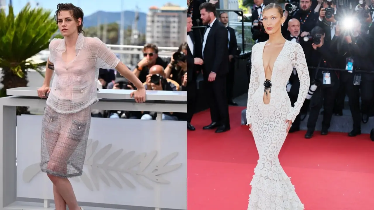 Bella Hadid and Kristen Stewart defying rules
Kristen Stewart defied dress code as she wore a sheer Chanel set with vintage Nike saddle oxfords to the “Full Phil” photo call. Even Bella Hadid broke the rule. Bella Hadid and Kristen Stewart defying rules
Kristen Stewart defied dress code as she wore a sheer Chanel set with vintage Nike saddle oxfords to the “Full Phil” photo call. Even Bella Hadid broke the rule.