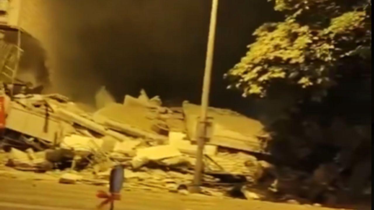 The earthquake caused 13 buildings to collapse.