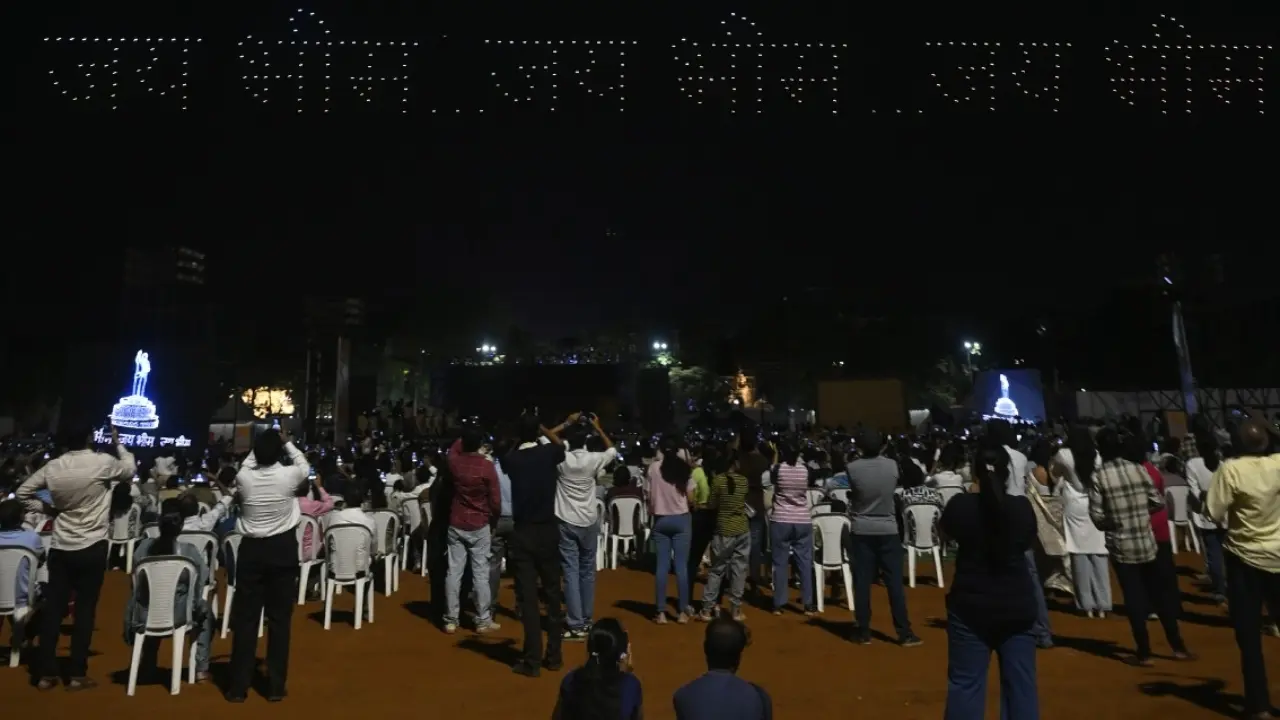 The officials had earlier stated that the authorities were expecting a large turnout for the event, which was to feature a drone-based visual programme