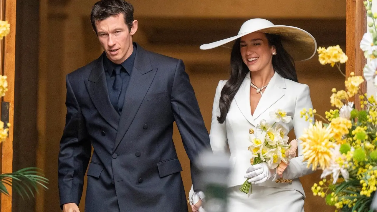 Dua Lipa and Callum Turner tie the knot in an intimate London ceremony Dua Lipa gets married to Callum Turner (Pic/X)