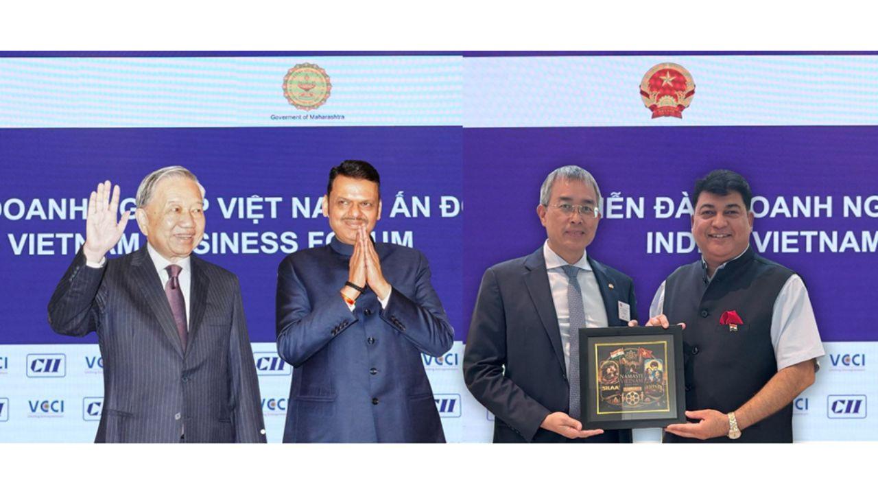 President Tô Lâm, CM Devendra Fadnavis, VNA Chairman Dang Ngoc Hoa and Captain Rahul Bali
