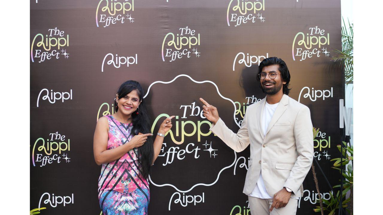 Rippl founders at The Rippl Effect Media Summit 1.0 in Mumbai.