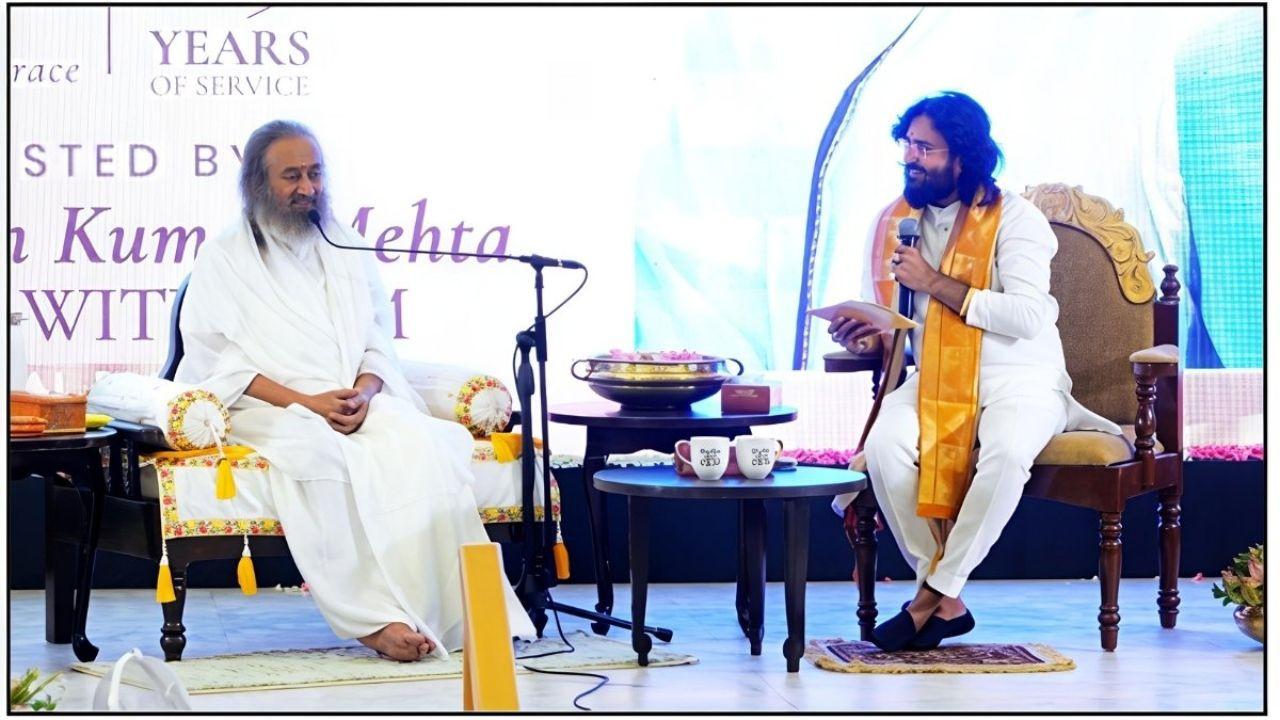 Gurudev Sri Sri Ravi Shankar Ji Joins Dr. Chetan Kumar Mehta for a Historic Coffee with CKM Special Edition Sri Sri Ravi Shankar.