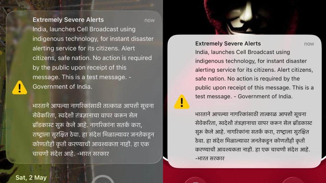 Extreme safety alert notification flashed across smartphone users in Mumbai