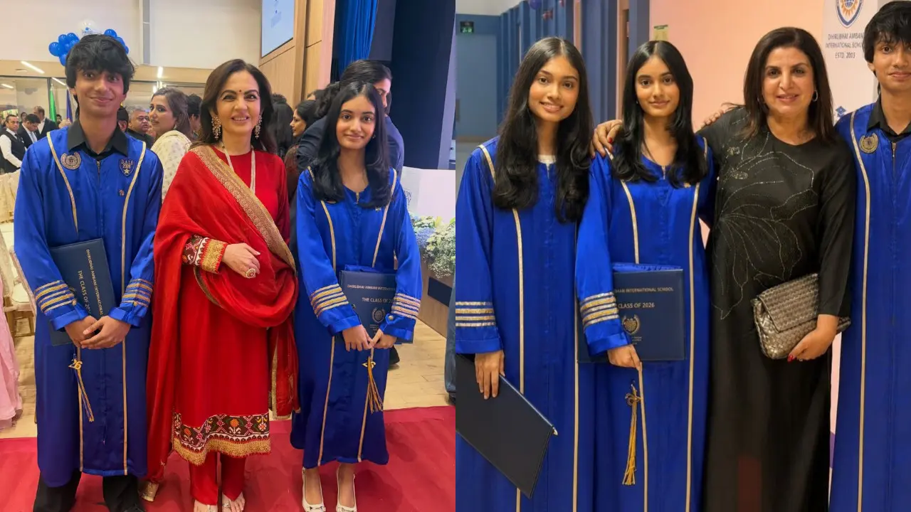 Farah Khan's kids graduate. Pics via Instagram Farah Khan's kids graduate. Pics via Instagram