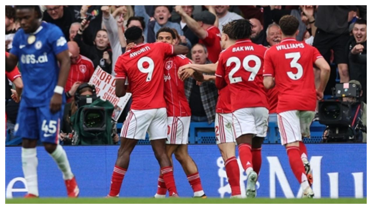 Taiwo Awoniyi struck for Forest, scoring in the 2nd minute before adding a third after the break. &nbsp;
