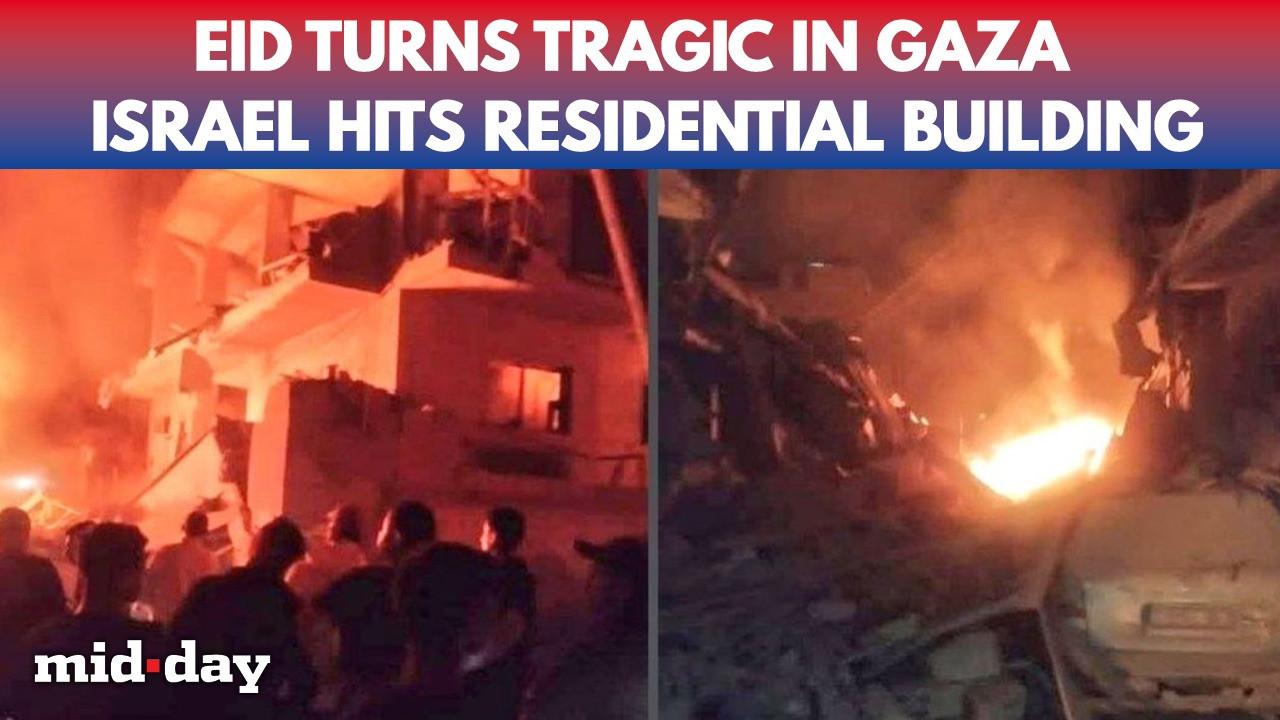 Israel shatters Eid celebrations in Gaza: Massive blast leaves buildings in ruin