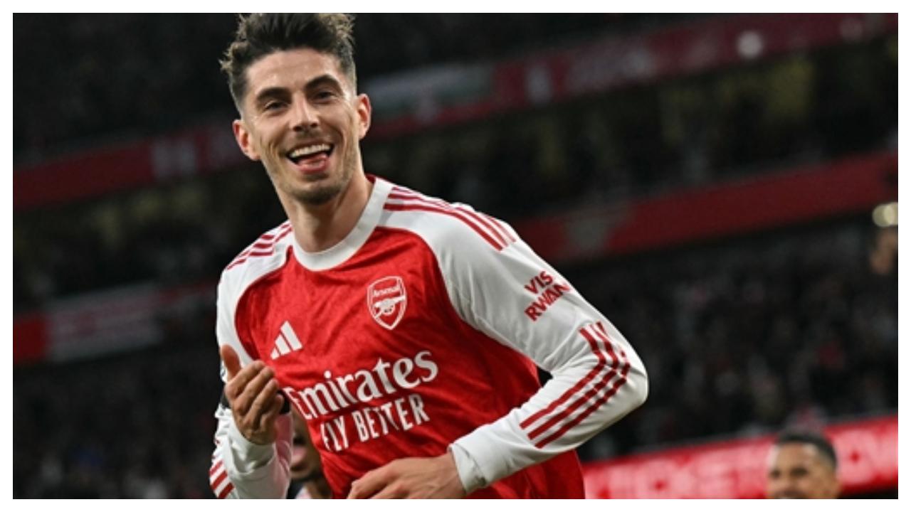 Kai Havertz scored the only goal of the match in the 37th minute, heading in from a Bukayo Saka corner to give Mikel Arteta's side a crucial lead Kai Havertz scored the only goal of the match in the 37th minute, heading in from a Bukayo Saka corner to give Mikel Arteta's side a crucial lead