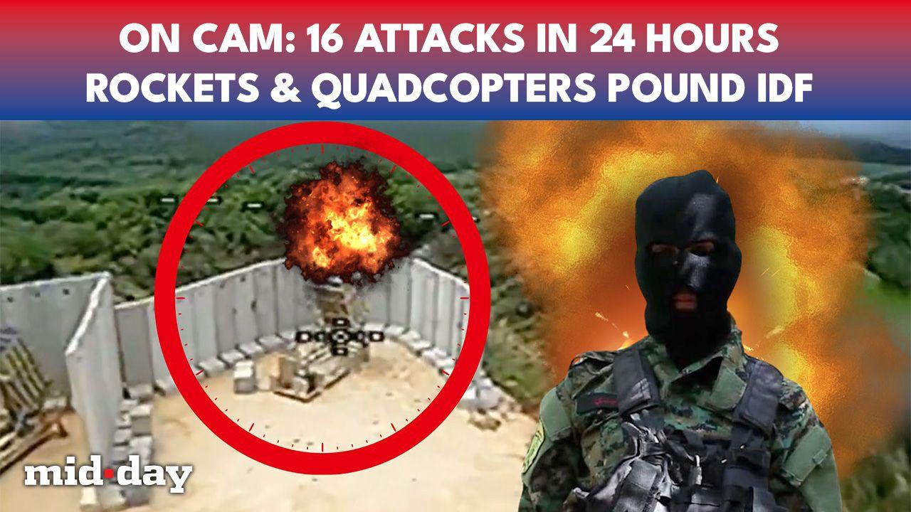 Israel-Lebanon border: Hezbollah’s chilling footage as drone swarms hit IDF
