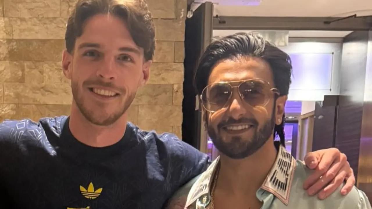 Ranveer Singh shared a picture with Arsenal star Declan Rice on Instagram, drawing attention amid the ongoing controversy surrounding his reported exit from Don 3. Read full story here