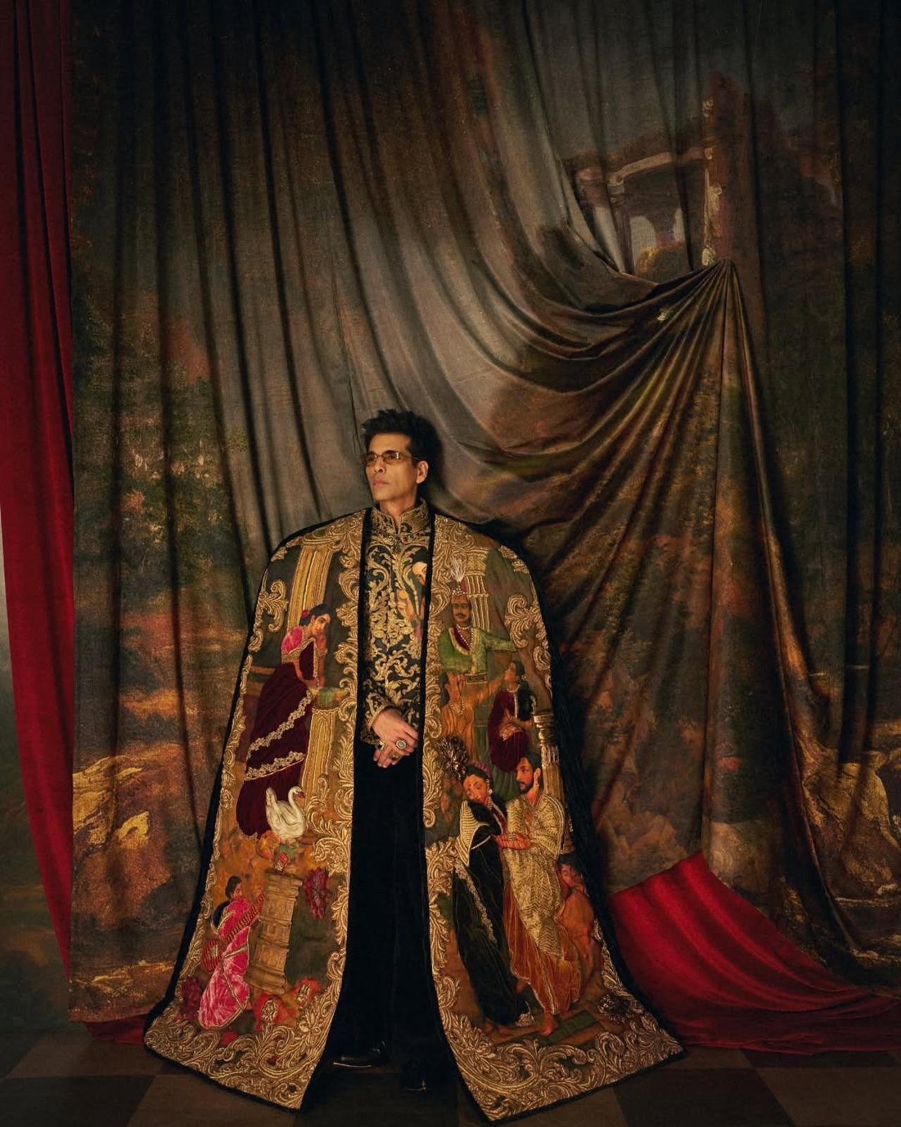 Karan Johar's Met Gala debut in 2026 is clearly one of his most iconic looks. The filmmaker wore a custom Manish Malhotra, inspired by Raja Ravi Varma, carrying Varma&rsquo;s imagery across a hand-painted ensemble, with zardozi borders, three-dimensional pillars, lotuses and swans, and a hand-painted jacket lining.&nbsp;