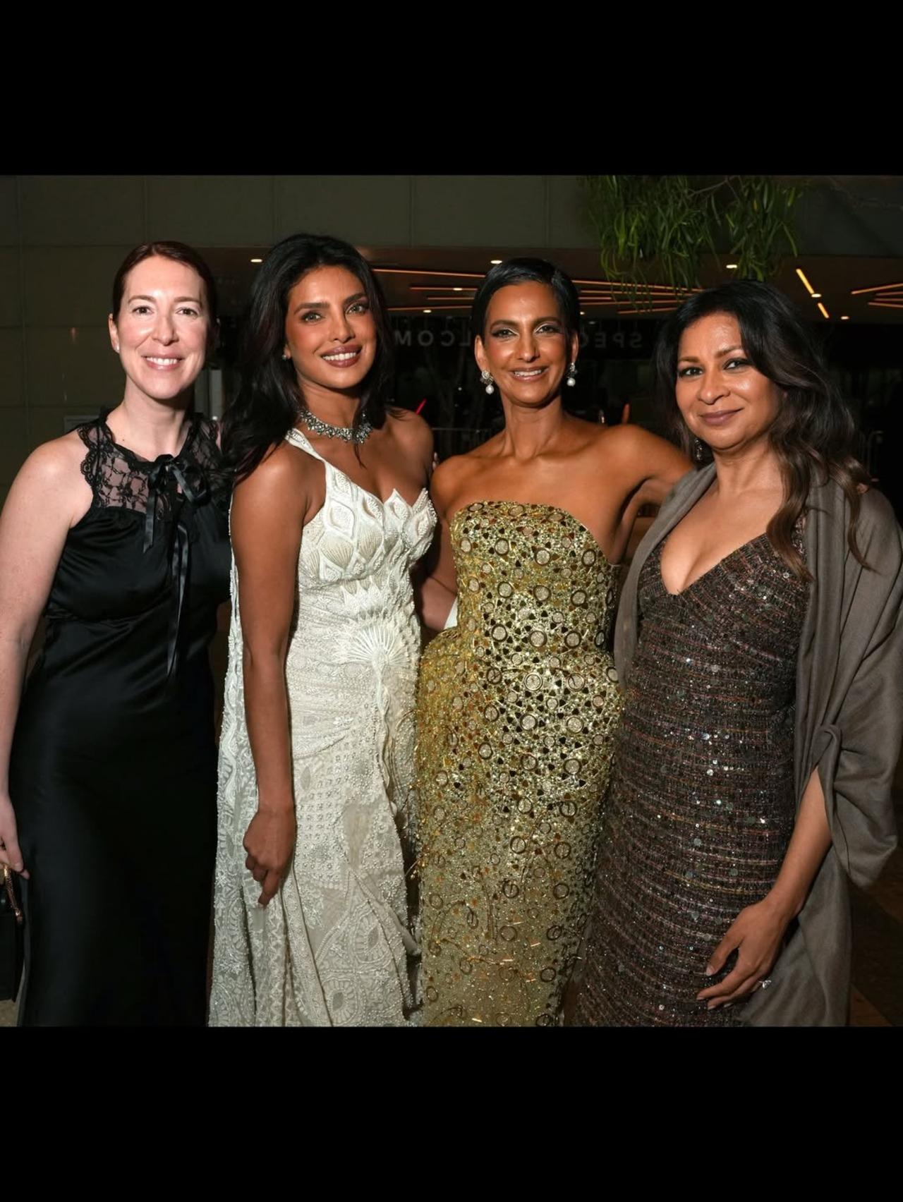 PeeCee was seen posing alongside entrepreneur Dana Supnick Guidoni, actress Poorna Jagannathan and Anjula Acharia at the event.