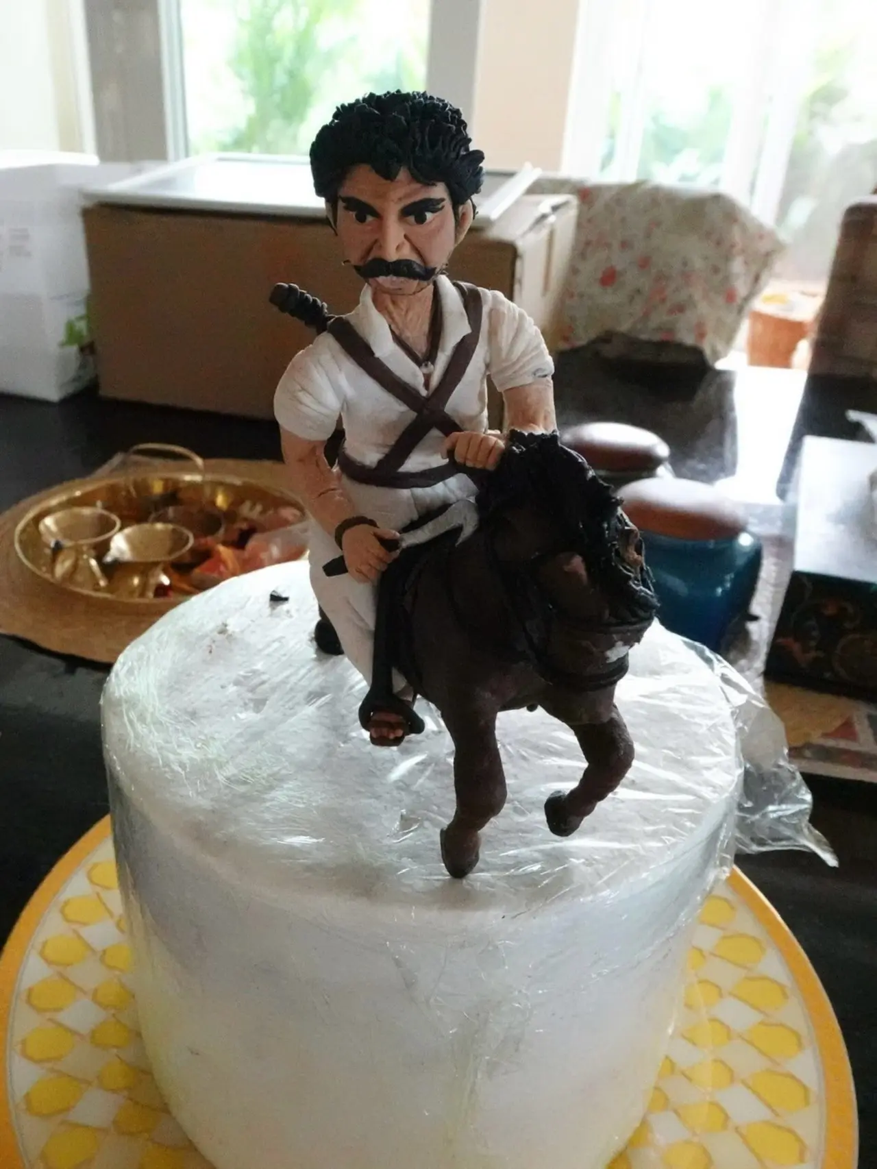 Rashnika also shared a picture of Vijay's birthday cake, which had a figurine of his character from Ranabali. Rashnika also shared a picture of Vijay's birthday cake, which had a figurine of his character from Ranabali.