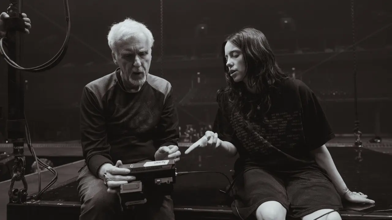 James Cameron and Billie Eilish. Pic/X