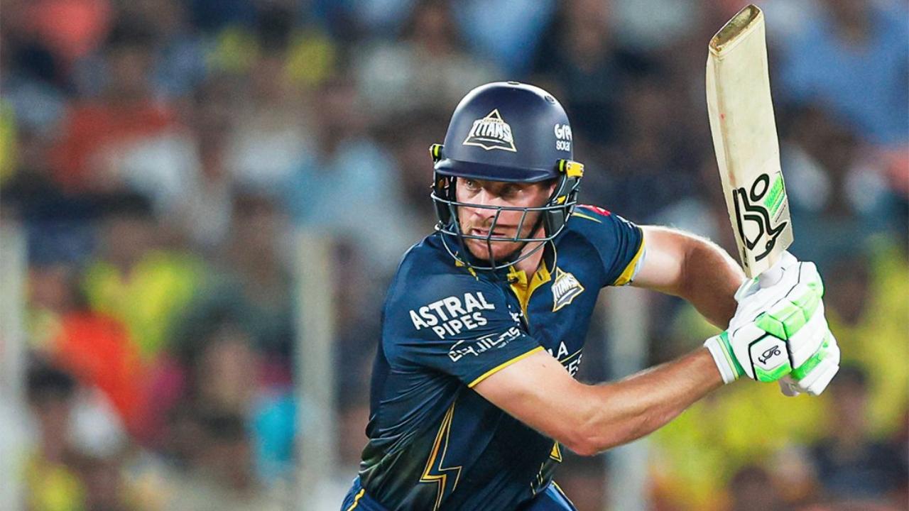 Later, wicketkeeper-batsman Jos Buttler garnered an unbeaten 57 runs in just 27 balls, with the help of five boundaries and four maximums. Rahul Tewatia was dismissed on a one-ball duck. Washington Sundar departed on seven runs in three balls, including a maximum. With this, the Titans posted a total of 229 runs for the loss of four wickets against the Super Kings (Pic: X/@gujarat_titans)