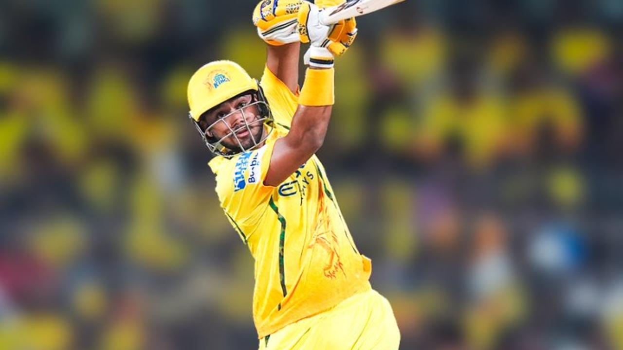 Urvil Patel was dismissed on 13 runs in eight balls, including two maximums. Kartik Sharma also delivered a knock of 32 runs off 19 deliveries, laced with three boundaries and two maximums (Pic: X/@ChennaiIPL)